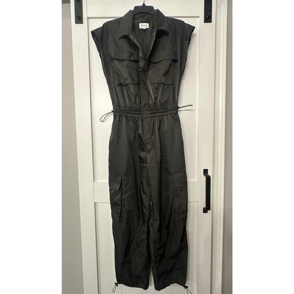 Pistola Jade Cargo Utility Jumpsuit in Black size Medium - Picture 1 of 13